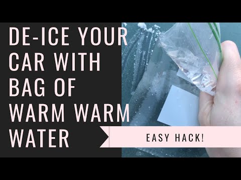 Warm Water Bag Hack To De-ice Your Frosty Car