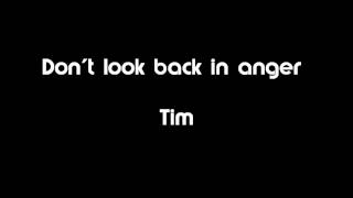 Oasis - Don't look back in anger (cover)