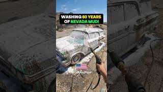 Most Satisfying 1958 Mercury Commuter Car Wash! Nevada Barn Find ASMR💦 #classiccarsusa #carwashasmr