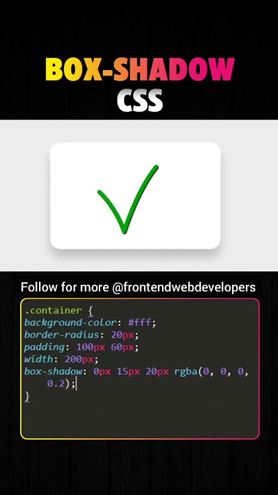 box-shadow CSS #html#css#js#box#shadow