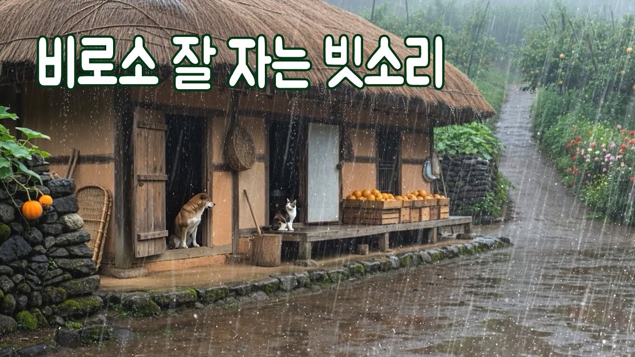 비로소 편안히 잘 자는 빗소리｜기분 좋게 불면증을 극복하고 건강한 숙면하시기 바라요