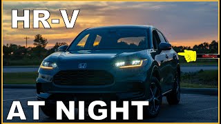 AT NIGHT: 2023 Honda HRV HRV EXL  Interior & Exterior Lighting Overview + Night Drive
