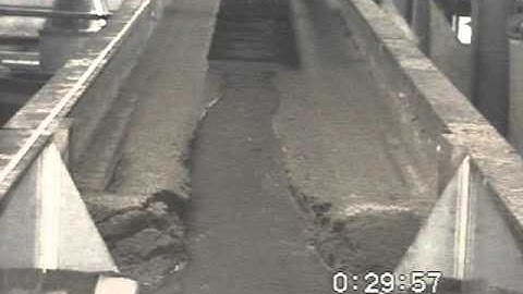 Sediment dam removal (front view)