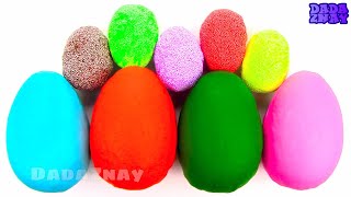 Учим цвета с Play Doh и Шариковым Пластилином | Веселое видео |Яйца Сюрпризы | Цвета для детей