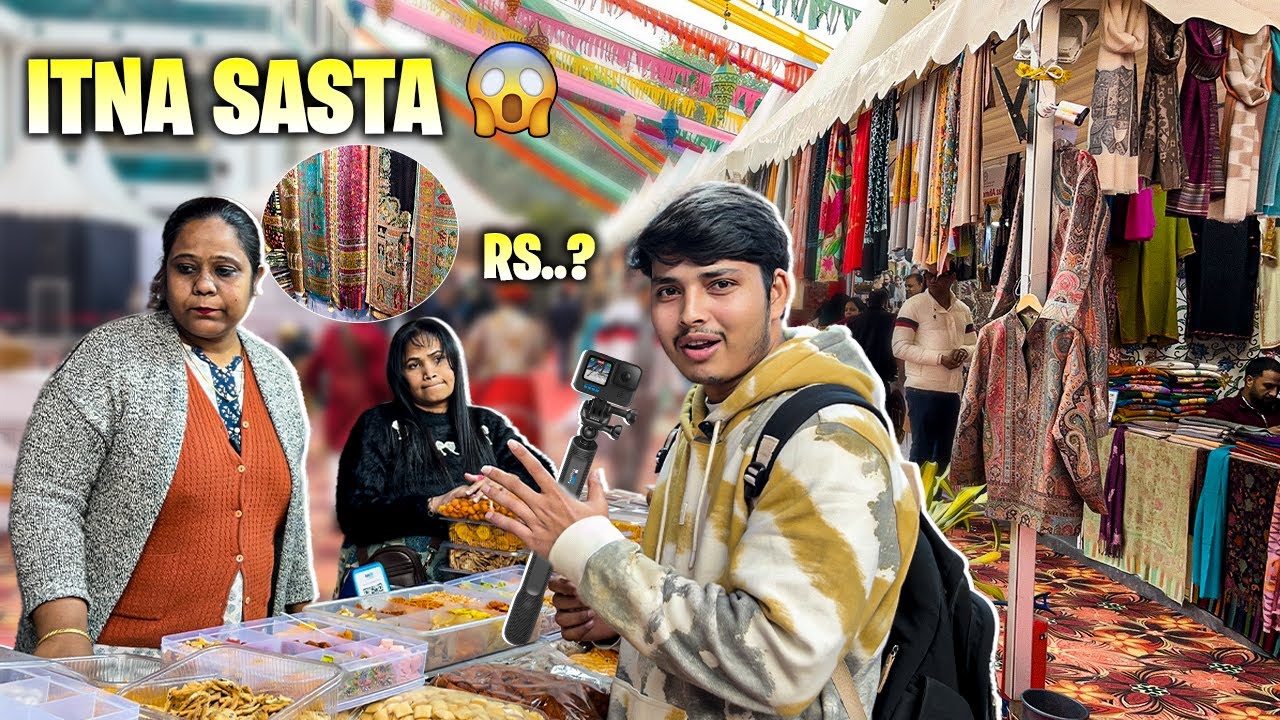 Delhi Janpath Handloom Exhibition 😱 | Shopkeeper Se Baat | 