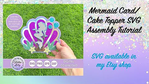 Create Stunning Mermaid Cake Toppers with Easy SVG Assembly Tutorial