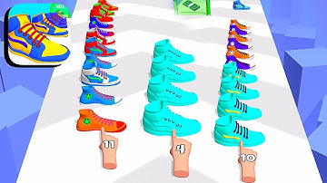 Sneaker Stack 3D ​- All Levels Gameplay Android,ios (Levels 17-18)