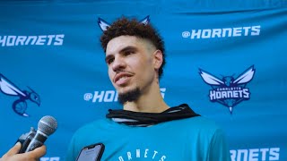LaMelo OFFICIAL TRAINING CAMP 1ST DAY INTERVIEW