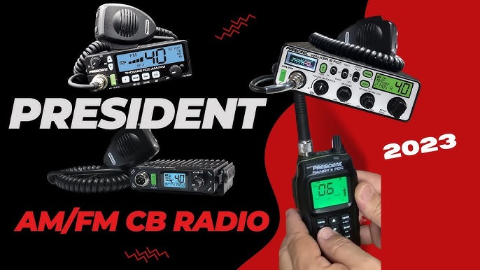 CB President Bill II (2) radio 27 Mhz AM/FM 40 canaux