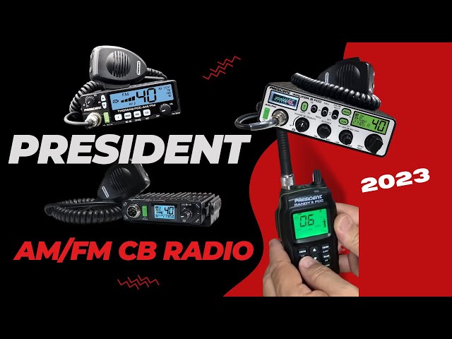 President Electronics Bill II FCC Ultra-Compact AM/FM CB Radio