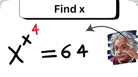 Crack This Olympiad Exponential Equation: Solve x^x^4 = 64. #maths #math #olympiad