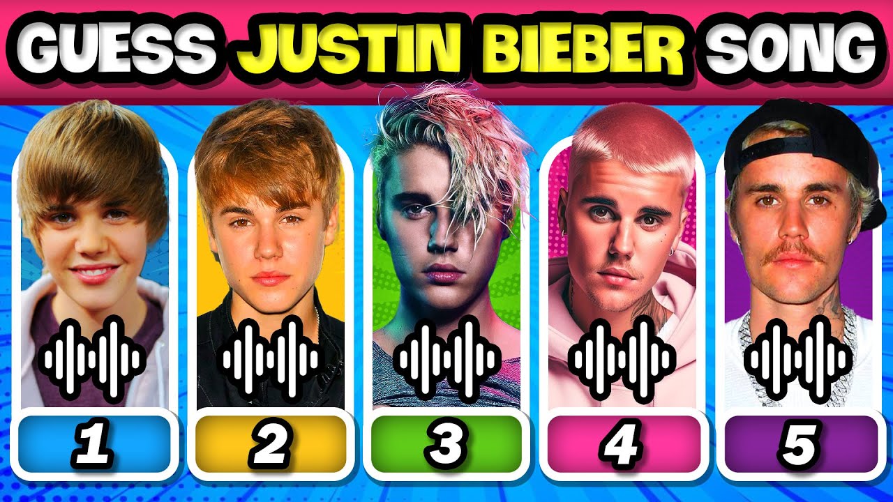 Guess 50 Justin Bieber Songs 🎤🎵 Guess the song quiz | Music Quiz 2025 ...