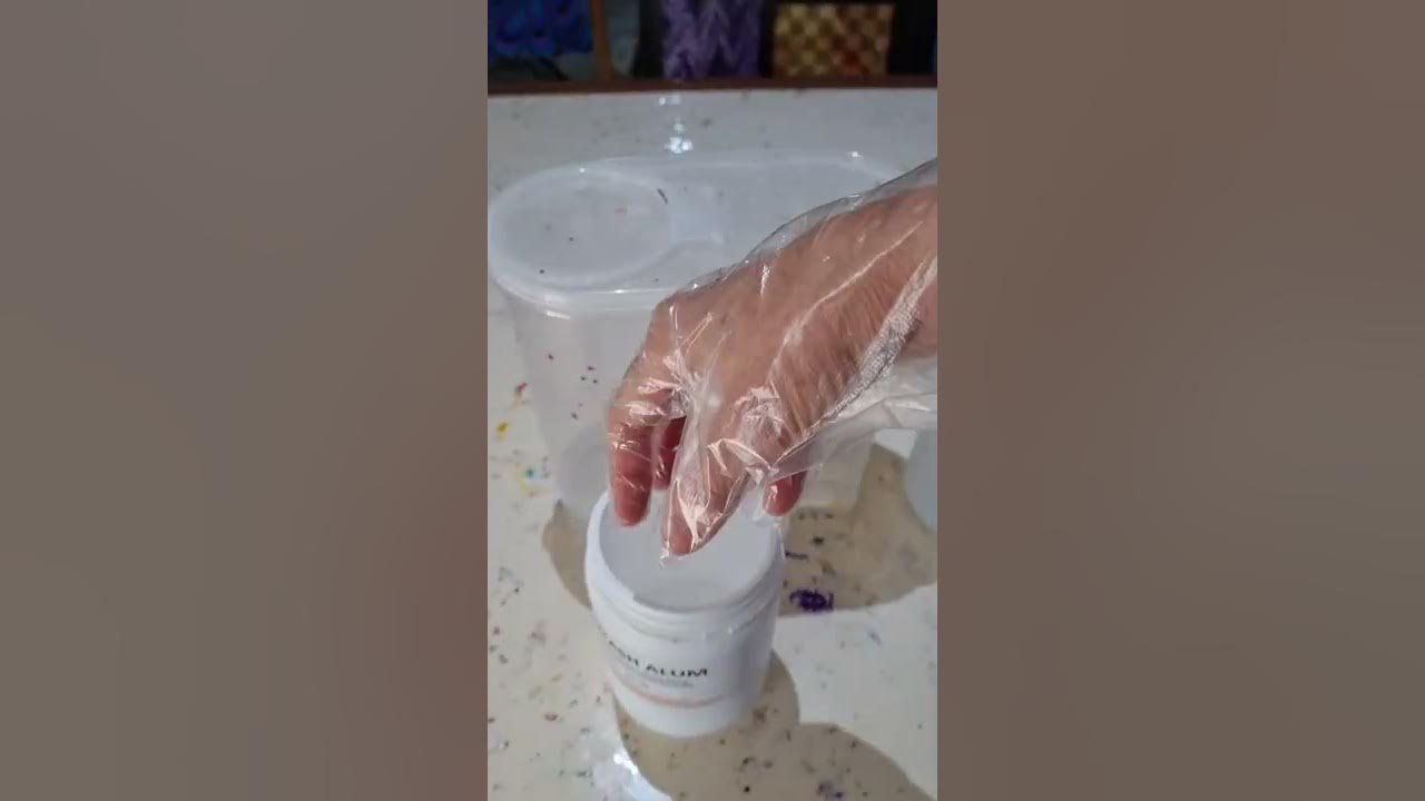 How I make up my basic alum solution for Water Marbling . YouTube