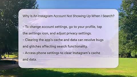 Why Is An Instagram Account Not Showing Up When I Search? - Everyday-Networking