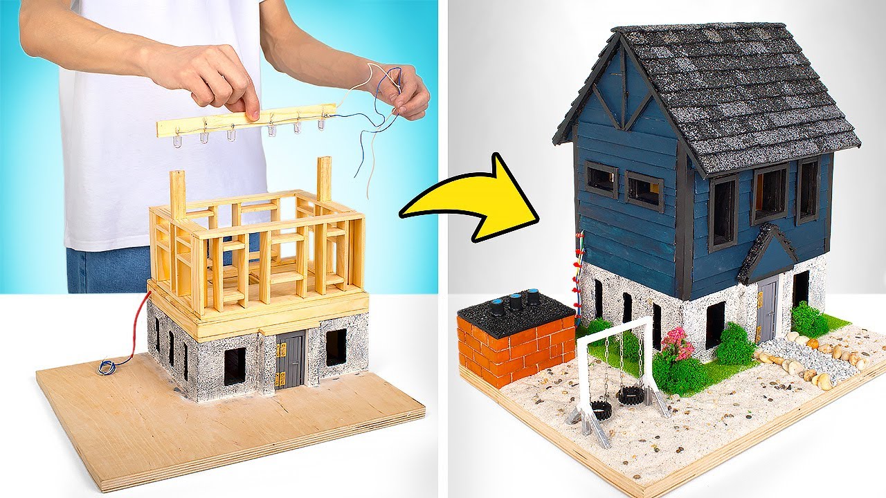 ⁣Как построить классный дом из мини-кирпичиков
