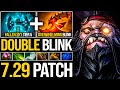 AMAZING DOUBLE BLINK !!! FALLEN SKY + OVERWHELMING BLINK | PUDGE OFFLANE 7.29 PATCH | Pudge Official