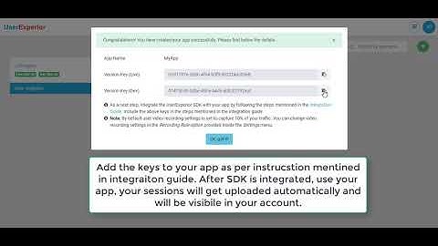 Add your app in UserExperior