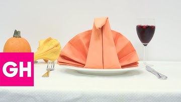 How To Fold a Turkey Napkin with @OrigamiTree | GH