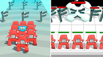 MERGE ALPHABET LORD RUN Merge Battles GamePlay - iOS, Android Part 2