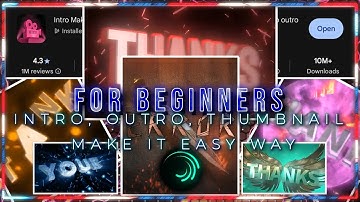Beginners Welcome! 🎉 1-Tap Intros, Outros & Thumbnails – No Editing Needed! 📱✨