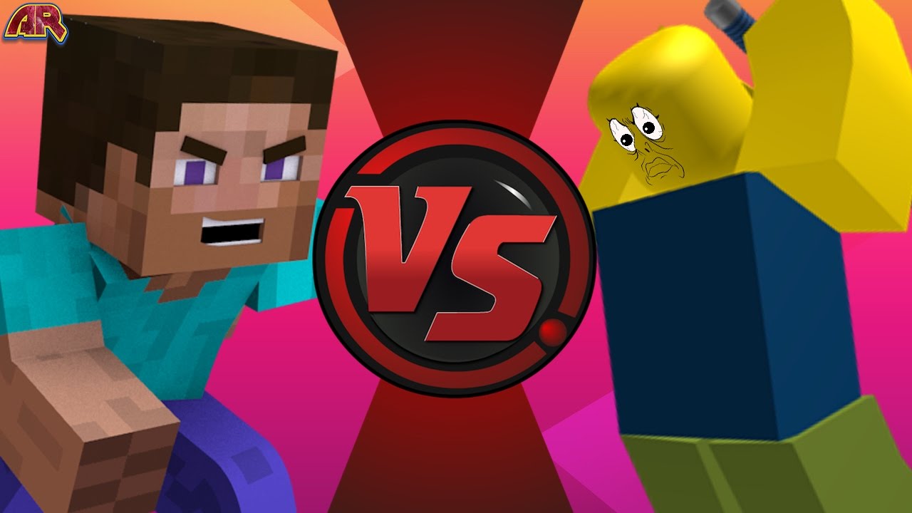 Minecraft Steve Vs Roblox Robloxian Rematch Cartoon Fight Club Episode 135 - shrek noob roblox