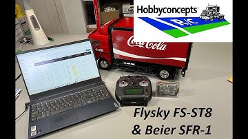 Flysky FS-ST8 Radio and Beier SFR-1 Full Install in Tamiya 1/14 Truck
