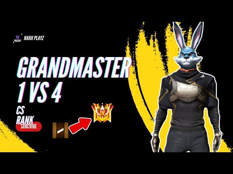 ROAD TO GRANDMASTER CS RANK.(Intense 1 vs 4 Cluch) - YouTube
