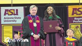 Teen graduates from ASU with doctorate