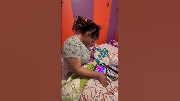 J.O.R.G.I.A. With autism. The Princess👑continues practicing communication using her AAC device🧩🌟