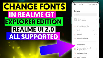 How To Change Fonts In Realme GT Explorer Edition & Realme UI 2.0
