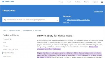 How to apply for rights issue? #ipo #asba #investing #zerodha #icicibank