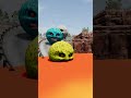 Colorful Moon Cars vs Lava