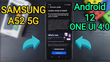 NEW Android 12 Update On My Samsung Galaxy A52 5G