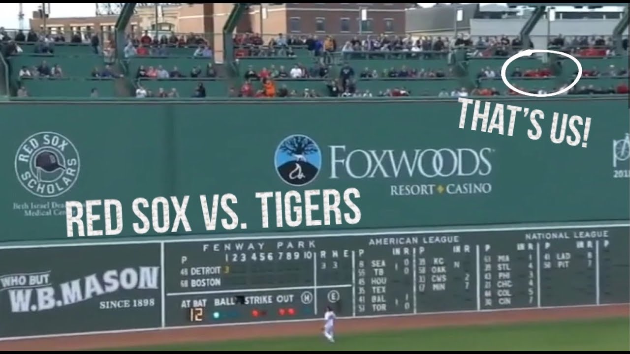GREEN MONSTER SEATS! Red Sox vs Tigers 6/7/18 YouTube