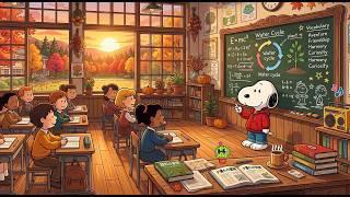 Back to School With Snoopy 🎒📚 Soft Lofi Jazz Beats for Studying, Reading & Deep Focus screenshot 5