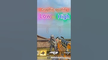 High vs low graphics in CODM | CODM | #shorts  #codm #callofdutymobile