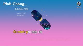 PHẢI CHĂNG EM ĐÃ YÊU - JUKY SAN ft. REDT (Guitar beat solo karaoke) | Muối SV