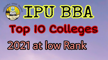 IPU Top 10 BBA Colleges🔥Cutoffs Delhi & Outside Delhi💯