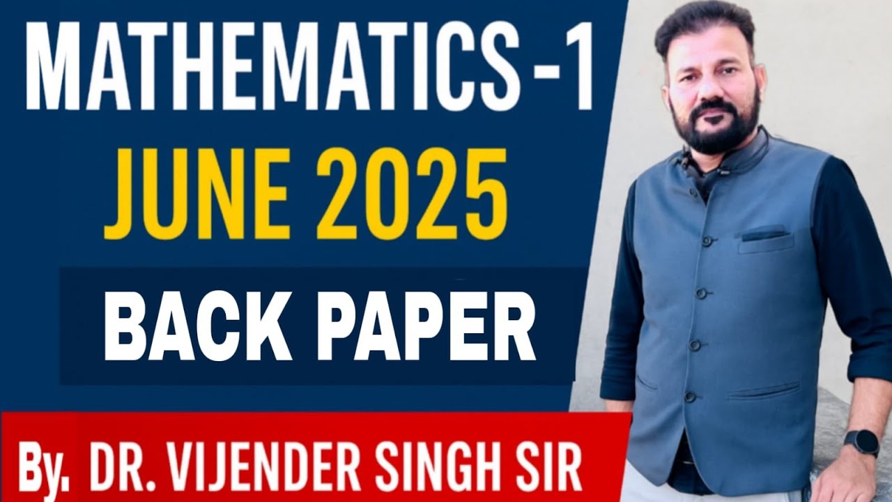 📚 RGPV M1 Back Paper July 2025 | Complete Question Paper with Solution 🔥