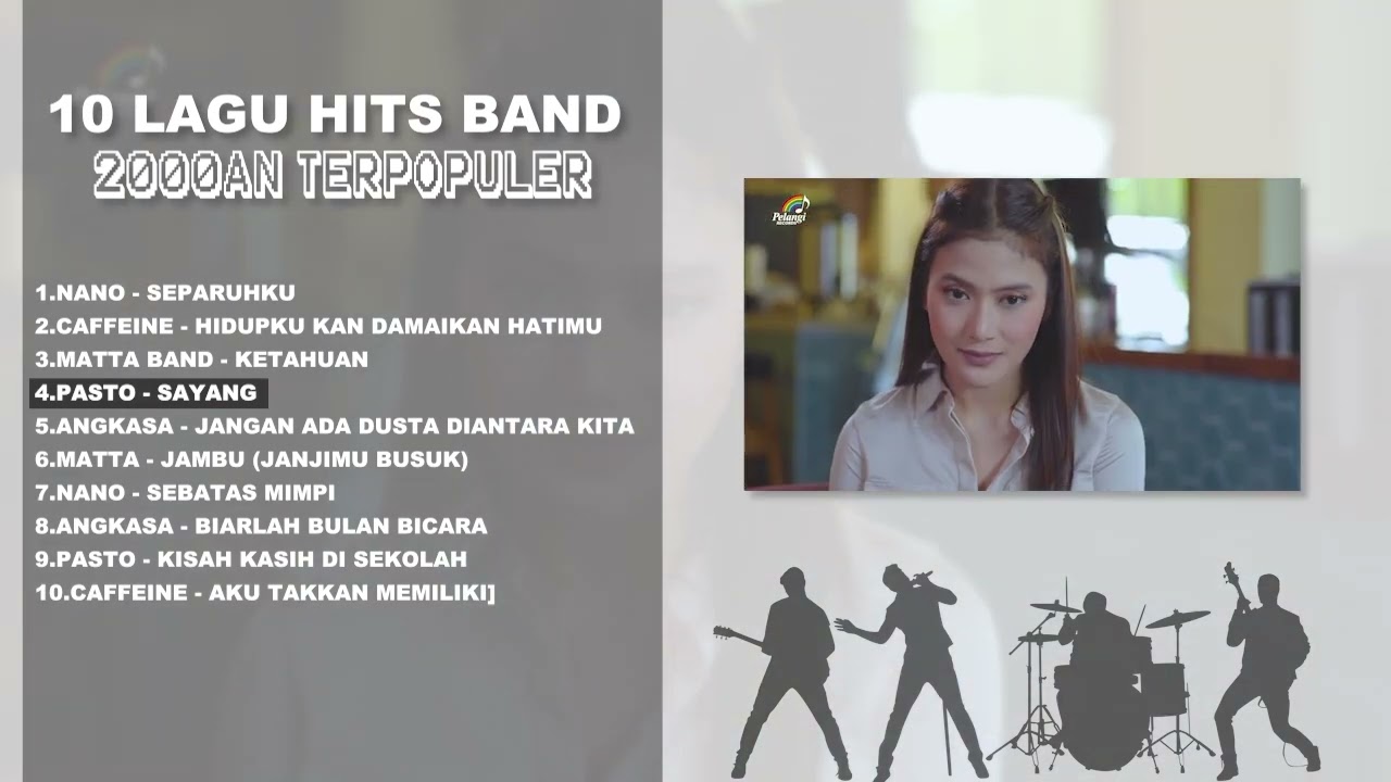 10 LAGU TERPOPULER TAHUN 2000an - CAFFEINE, MATTA, PASTO, ANGKASA | PALING HITS