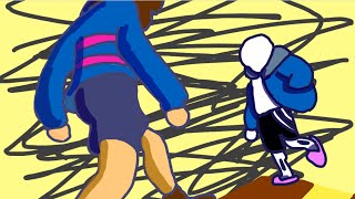 Sans vs Frisk (Undertale Animated fight)