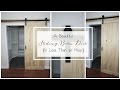 How to Install a Barn Door [With our beautiful new sliding barn door]