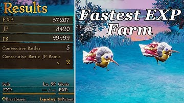 Fastest Endgame EXP Farm - Bravely Default 2