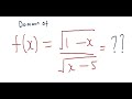Domain of a function| made easy in 30 minutes