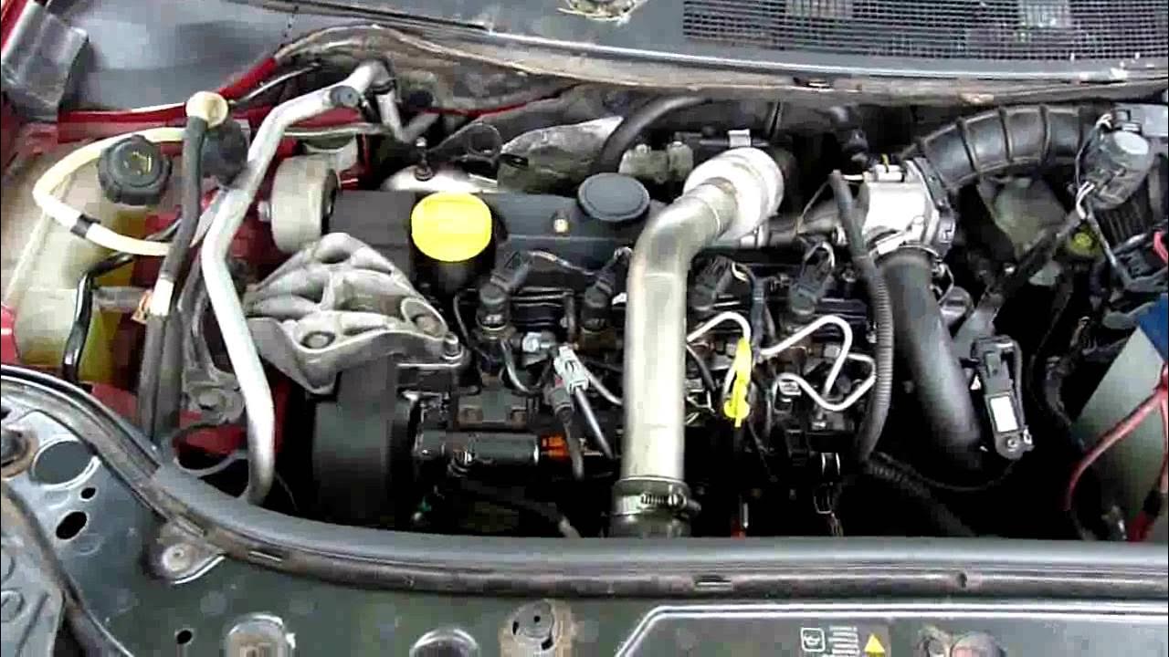 Как снять двигатель рено меган Megane 1.5 dci 200k km, new crankshaft - YouTube