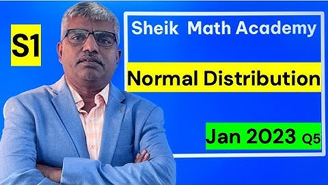 How to Master S1 Edexcel IAL Jan 2023 Q5- Normal Distribution