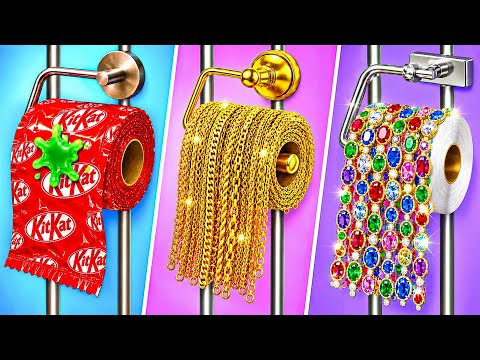 Rich vs Broke vs Giga Rich Girl in Jail by Candy DO