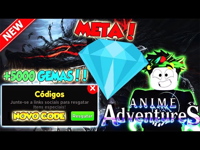 Códigos activos Anime Adventures Setembro 2023