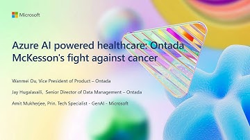 Azure AI powered healthcare: Ontada McKesson