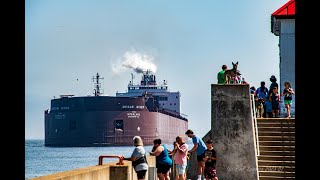 The Best Mesabi Miner Salute this year! Check out the Dual Horns on this Duluth Arrival!